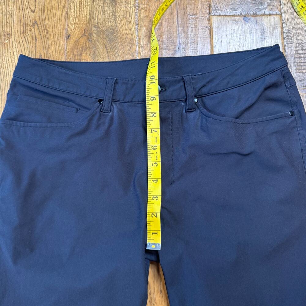 Lululemon ABC 5 Pocket Pants Mens 32 Black Slim Chino Stretch Athleisure - Picture 3 of 7